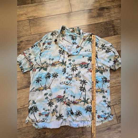 Batck Bay Tropical Palm Tree Button-Up Mens  Xxl Short Sleeve Shirt - Picture 9 of 9